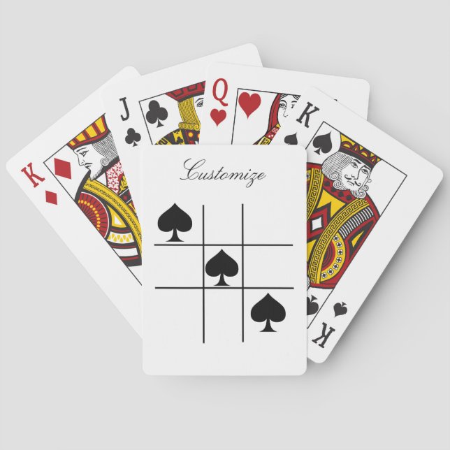 Schwarze Spades Tic Tac Toe Thunder_Cove Spielkarten (Rückseite)