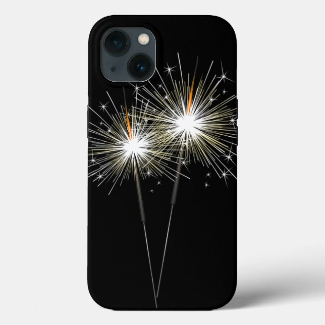 schwarze Sparkler Case-Mate iPhone Hülle (Rückseite)