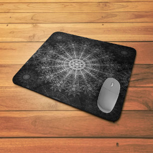 Schwarze Sparklorkunst Mousepad