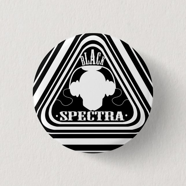 Schwarze Spectra-Taste Button (Vorderseite)