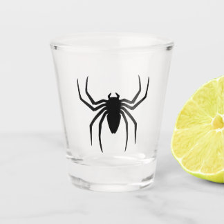 Schwarze Spider Schnapsglas