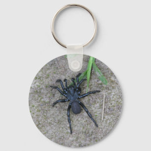 Schwarze Spinne Schlüsselanhänger