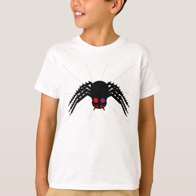 Schwarze Spinne T-Shirt (Vorderseite)