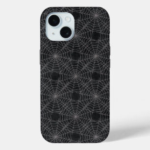 Schwarze Spinnennetze Halloween Grunge Case-Mate iPhone Hülle