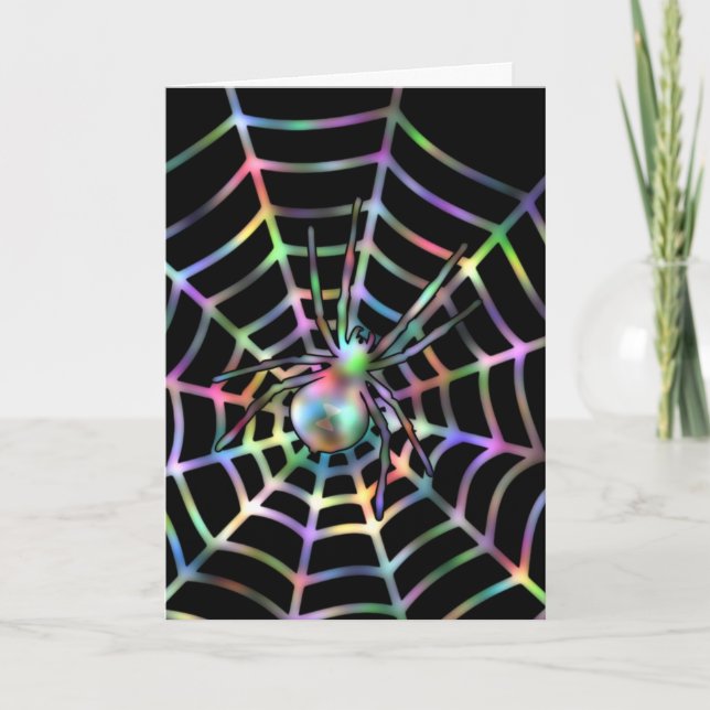 Schwarze Spione im WebHalloween Karte (Vorderseite)