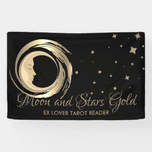 Schwarze spirituelle Zukunft Tarot Leser Sterne Mo Banner