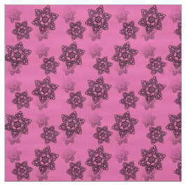 Schwarze Spitze auf rosa Stoff