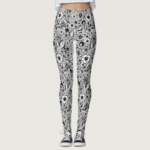 Schwarze Spitze Leggings