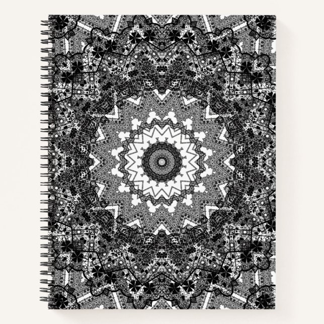 Schwarze Spitze Notizbuch (Vorderseite)