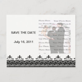 Schwarze Spitze Save the Date Postkarte