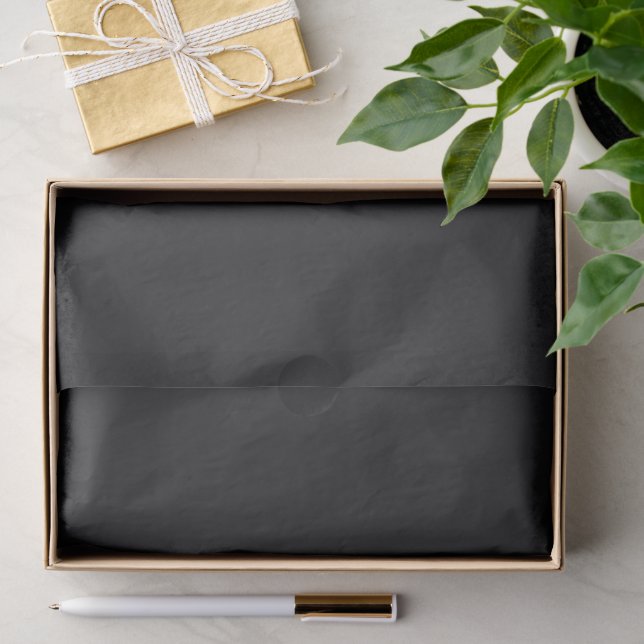 Schwarze Spitze stumpfe schwarze Asche Seidenpapier (Geschenk)