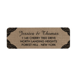 Schwarze Spitzen auf der Rustikal-Hochzeitskollekt