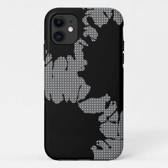 schwarze Spritzer Case-Mate iPhone Hülle (Rückseite)