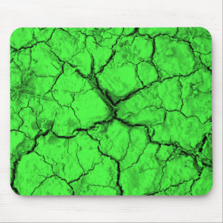 Schwarze Sprünge auf grüner Mausunterlage Mousepad
