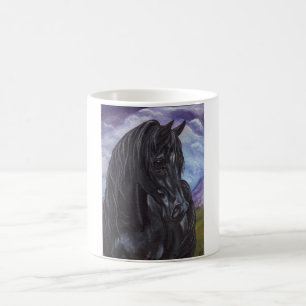 SCHWARZE STALLIONS-PFERDTasse Tasse