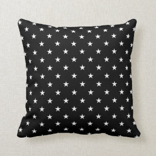 Schwarze Stars Pillow Kissen