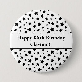 Schwarze Sterne mit der Schaltfläche "Meldung - Ge Button