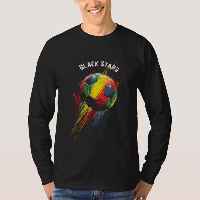 schwarze Sterne T-Shirt (Vorderseite)