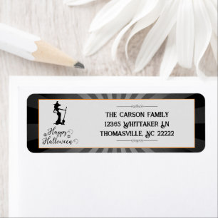 Schwarze Sternexplosion Hexe Halloween