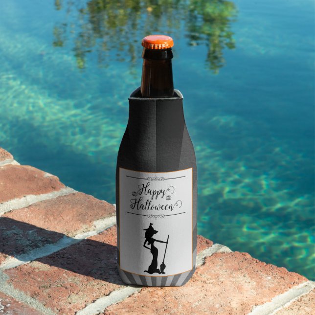 Schwarze Sternexplosion Hexe Halloween Flaschenkühler (In Situ Pool)