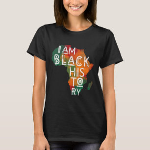 Schwarze Stolz-Geschenke Ich bin schwarze Geschich T-Shirt