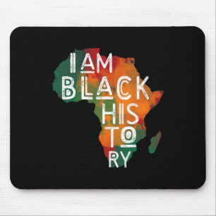 Schwarze Stolzgeschenke Ich bin schwarze Geschicht Mousepad