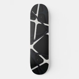 Schwarze Streifen 3D Skateboard