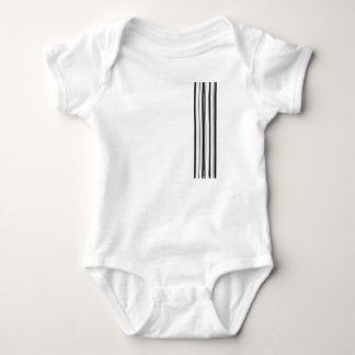 Schwarze Streifen Baby Strampler