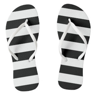 Schwarze Streifen Flip Flops
