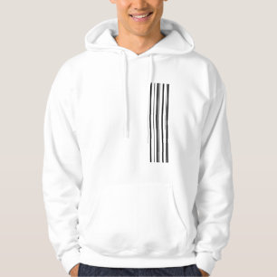 Schwarze Streifen Hoodie