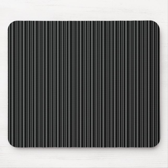 Schwarze Streifen Mousepad (Vorne)