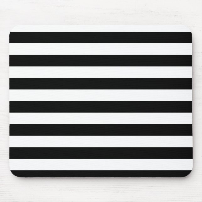 Schwarze Streifen Mousepad (Vorne)