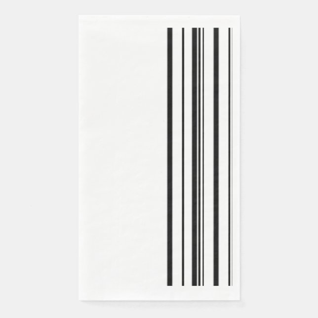 Schwarze Streifen Serviette (Vorderseite)