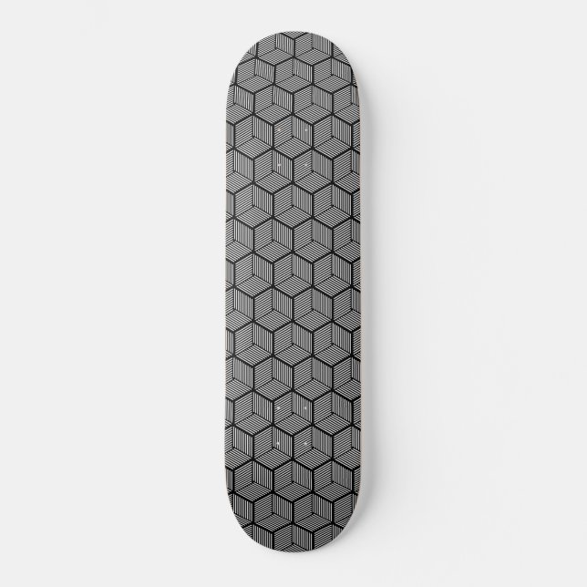 Schwarze Streifen Skateboard (Vorderseite)