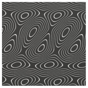 Schwarze Streifen Wave Topographische optische Kun Stoff