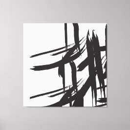 Schwarze Striche von ©Lorena Depante Leinwanddruck