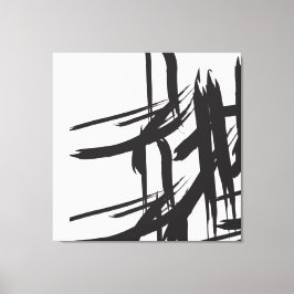 Schwarze Striche von ©Lorena Depante Leinwanddruck