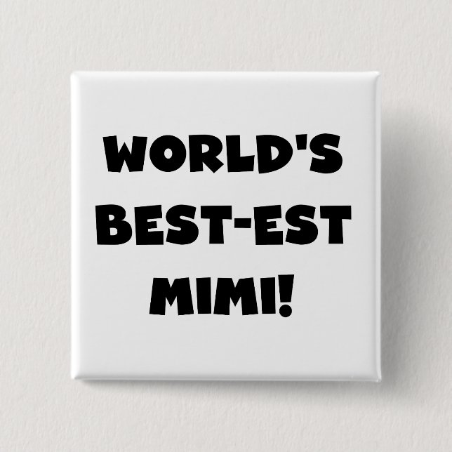 Schwarze T - Shirts und Geschenk des Gut-est der Button (Vorderseite)
