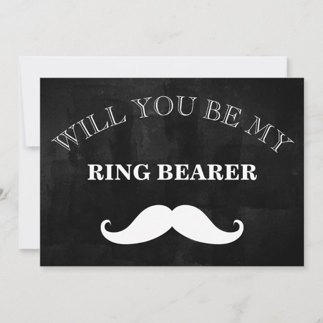 Schwarze Tafel wirst du mein Trauzeuge sein? Einladung (Vorderseite)