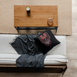 Schwarze Tatreez Thobe Kunstwerk Muster Henna Deko Kissen