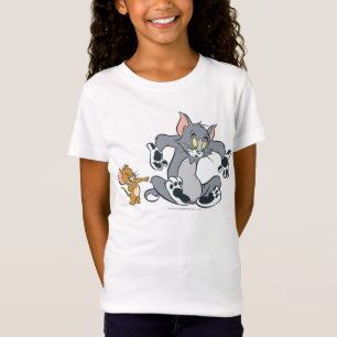 Schwarze Tatzen-Katze Toms und Jerry T-Shirt