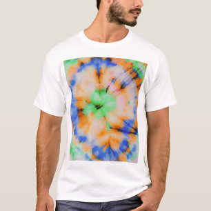 Schwarze Tie Dye, grungy Vintage. T-Shirt