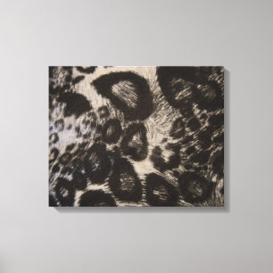 SCHWARZE TIERDRUCKE LEINWANDDRUCK