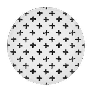 Schwarze Tinte schüren Quermuster Schneidebrett