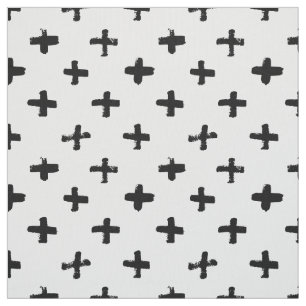 Schwarze Tinte schüren Quermuster Stoff