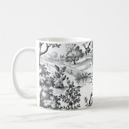 Schwarze Toile Kaffeetasse