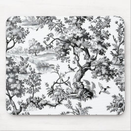 Schwarze Toile Mousepad