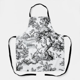 Schwarze Toile Schürze