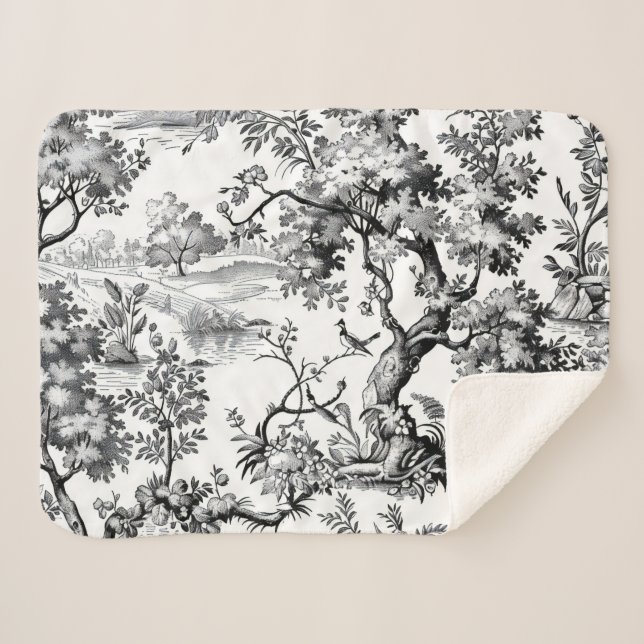 Schwarze Toile Sherpadecke (Vorderseite (Horizontal))