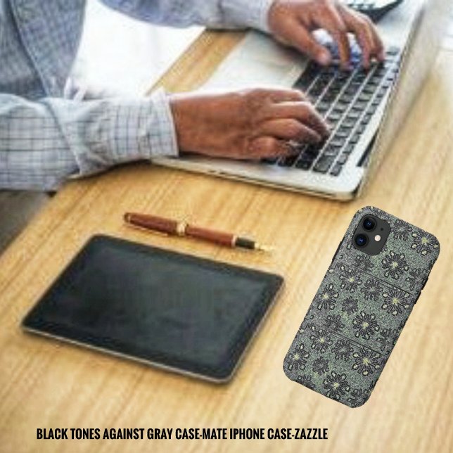 Schwarze Töne gegen Grau Case-Mate iPhone Hülle (Von Creator hochgeladen)